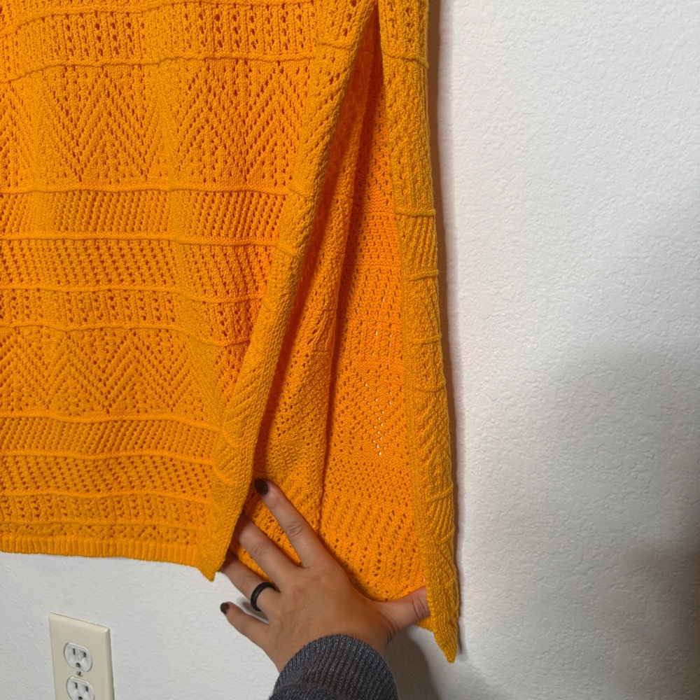 Rag & Bone Renee Long Deep Yellow Knit Dress Side Slit Lined Size M NWT - Picture 3 of 9